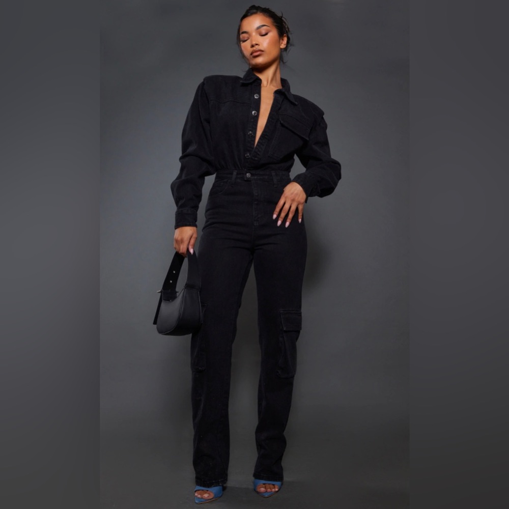 PLT Cargo wide leg jumpsuit